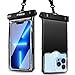 Price comparison product image FRiEQ Waterproof Phone Pouch with 3D Stereoscopic Design, Underwater Cell Phone Dry Bag Compatible with iPhone 13 Pro Max/12/11/XR/X/8,Galaxy S22/S21,Note 20/10,Pixel/OnePlus Up to 7.0" -Black