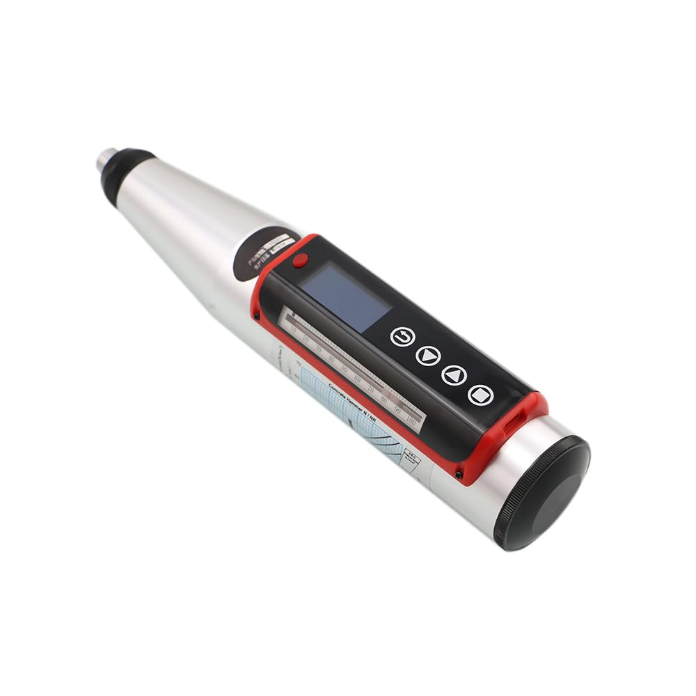LNHHG Concrete Rebound Hammer Tester HT-225Q Digital Concrete Rebound Test Hammer 10-70MPa Ran LCD Display Lithium Battery Power Supply Hardness Tester