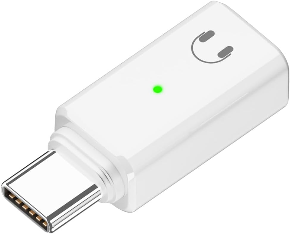 AuviPal USB C to Lightning Audio Adapter, USB C Male to Lightning Headphone Earphone Female Converter for iPhone 15 Series, iPad, MacBook and More Other Type C Devices