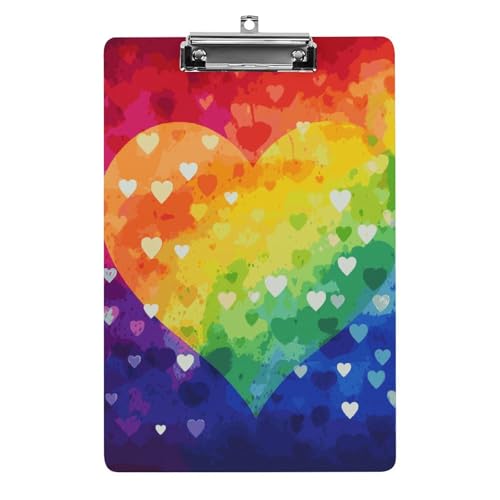 Planche à pince acrylique design cœur pour égayer la classe des enseignants