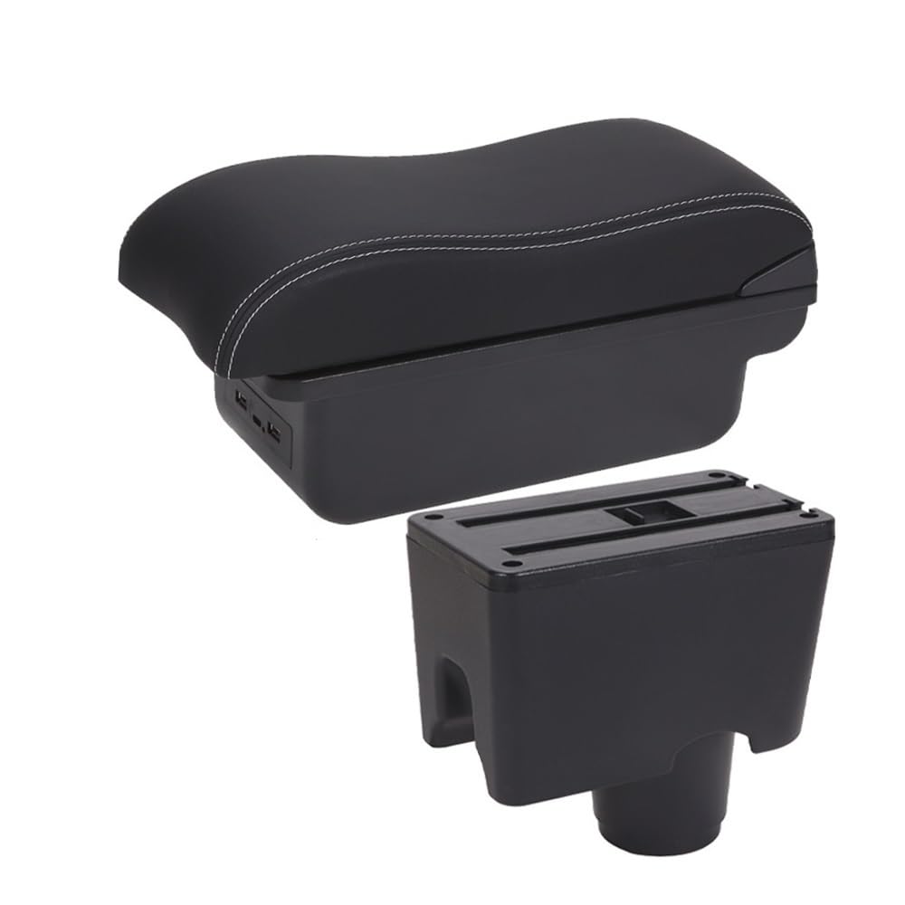 Aierdeyp B3 Black White 3Usb Car Armrest Box For Seat For Mii Car Armrest Box