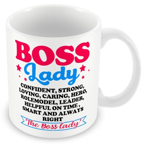 MUGGZ Divertente tazza da donna con capo/manager, idea regalo per il lavoro – Boss Lady