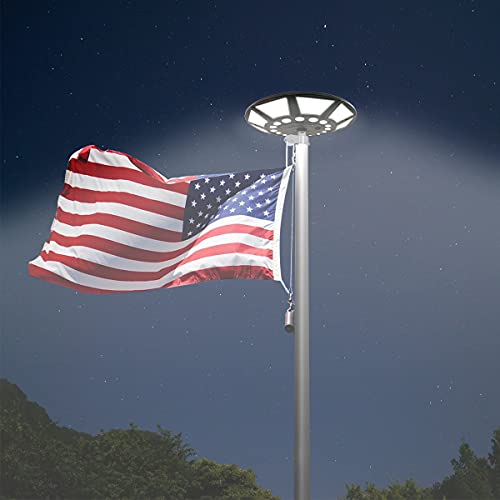Etzeaxus ET-899-BLACK Flag Pole Light Solar Powered, Solar Flag Pole Light 266 Leds, 4200Lm Brightest Flagpole Light,100% Flag Coverage thumb #3