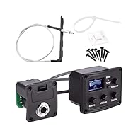 Three-Band Equalizer: The ukulele pickup features a three-band equalizer that allows for fine-tuning frequencies, ensuring professional audio quality whether on stage or in the studio, enhancing layered sound production during performances and record...