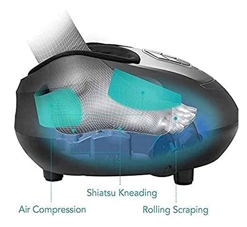 Masajeador para pies TOEWOE con calor, masaje profundo de tejidos, alivio del dolor, vibración y compresión, mejora la circulación sanguínea, ideal para uso en casa u oficina miniatura 6