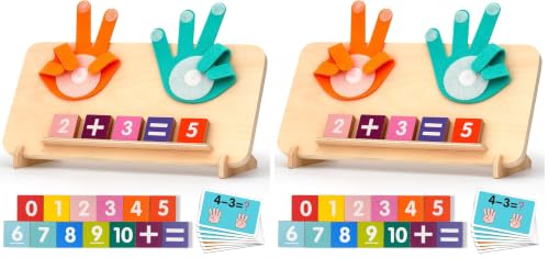 Image of MOTREE Preschool Learning Toys for Toddlers 2-4, Educational Math Manipulatives Number Counting Blocks for Kids, Montessori Toys for 3-5 Year Old Boys Girls Birthday Gifts (Pack of 2)