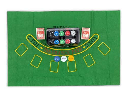 Image of POK3R STUFF INDIA 200 PCS Poker Chip Set - Multicolor Casino Style Chips with Playing Cards & Dealer Button | Professional Poker & Teen Patti Game Kit Poker Chips-Multicolor | Pack of 1