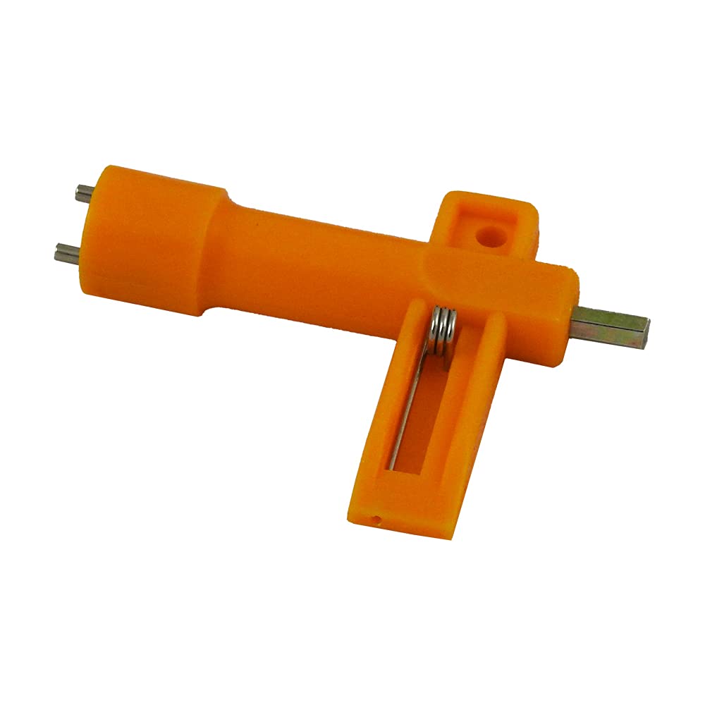UvV UVWF303-10 TL Baustellenleuchte, LED gelb Warnleuchte für Baken, TL-Leitbakenleuchte oder TL-Absperrschranken (gelb mit Batterien)