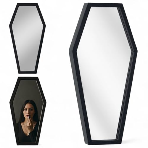 Stile unico: l'MIJOMA specchio da bara convince per il suo design unico e dona a qualsiasi stanza un'atmosfera spaventosa e gotica.