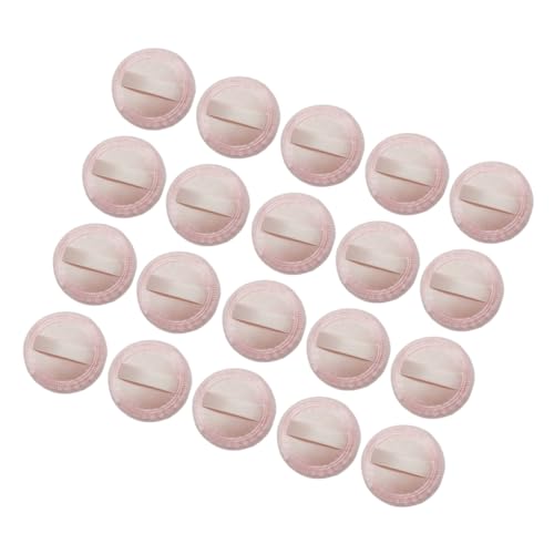 FRCOLOR 20Pcs Makeup Powder Puff Soft and Fluffy Cosmetic Applicator Tools for Women for Loose Powder and Foundation Compact for and Daily Use