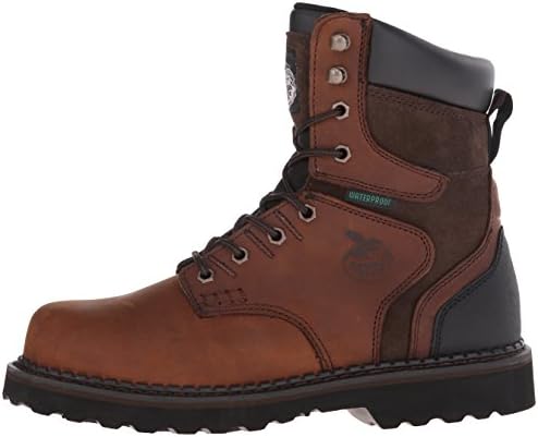 Georgia Boot Unisex-Adult Brookville 8' Work Boot-M Men BRN, Dark Brown, 10.5 | Image 7
