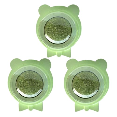 Bolas De Hierba Gatera para Gatos | Juego De 3 Unidades Pelotas De Menta para Pared,Golosinas Masticables De para Juego Interior Y Exterior | Enriquecimiento Interactivo para Mordida Y Dentición
