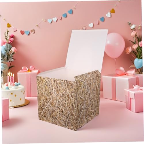 Boîtes en forme de foin Western x4 pour votre décoration de table champêtre - 8