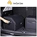 Hltzyzbl Car Trunk Organizer Leather Trunk Organizer Collapsible Multi Compartment Car Organizer with Lip, for Car SUV/Jeep/Sedan/Home/Camping Waterproof Dust-Proof(Black,Small)