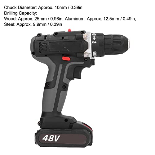 Schlagschrauber, tragbar 27-70 Nm AC 100-240 V Akku-Handbohrer-Set mit 2 Lithium-Batterien für Aluminium für rostige Schrauben(EU-Stecker) – Bild 8