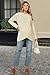 OUGES Womens 2025 Fall Maternity Sweater Shirts Long Sleeve Crewneck Crossover Ribbed Hem Plus Size Pregnant Top Blouse Wool Blend Winter Casual Pregnancy Must Haves Clothes (Apricot,M)