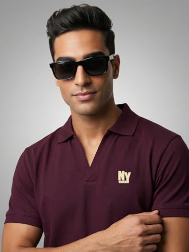 Image of Veirdo Men's Stylish Polo T-Shirt with Chest Pocket Print, Regular Fit Half Sleeve Casual Wear, Solid Summer Fashion for Office, Travel & Outings (S-2XL)