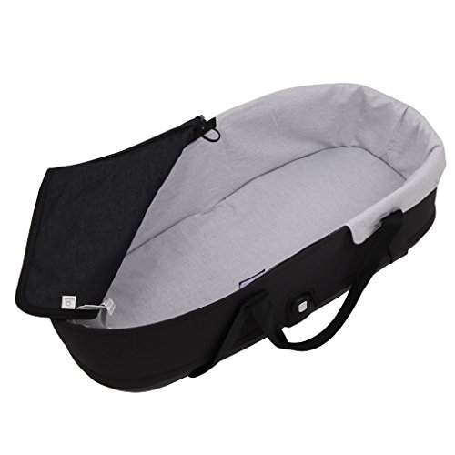 TititNins® - Funda Capazo Velcro para Bugaboo Bee 6 | Cubre Capazo Cuco Bebe | Vestidura Carro | Incluye Salvababas | Permite llevar el cubre pies | Paredes Acolchadas | Algodón 100% | GRIS MELANGE
