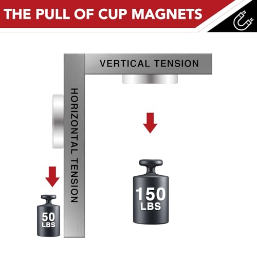 Top Magnets TOP-NA36-6P-SLIVER 150Lbs Strong Magnets, Heavy Duty Magnets With Screws And Iron Sheets, Neodymium Magnets With Countersunk Hole For Hanging, Cruise, Industrial thumb #1