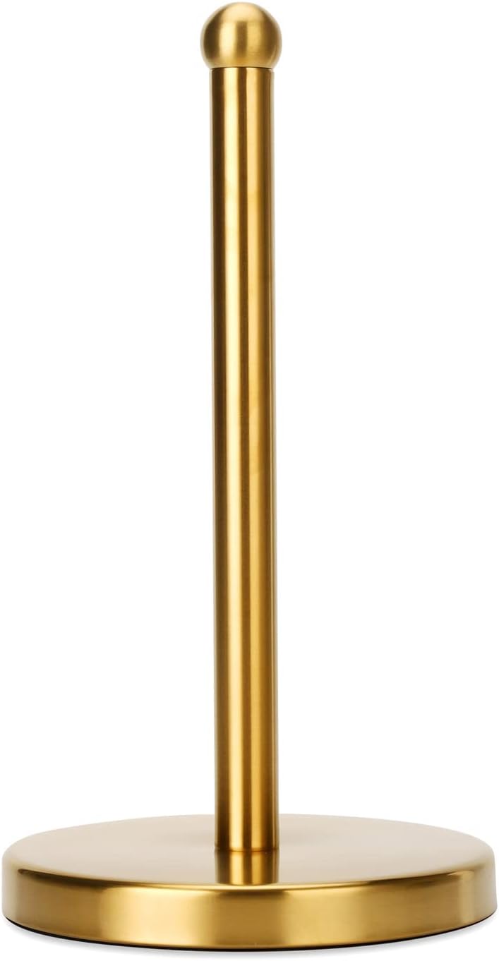 Gold Paper Towel Holder Countertop, Free Standing Paper