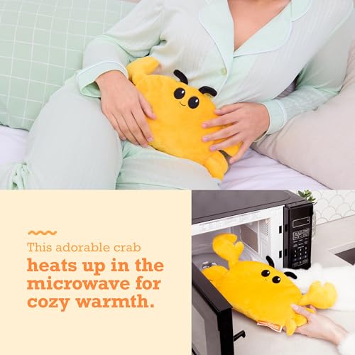 Image of Menstruation Crustacean Crab by Relatable, Microwavable Heating Pad for Period Cramps, Easter Basket Stuffer Plushie, Easter Gift Ideas for Teens and Women, Includes 1 Lavender Scented Heating Pad