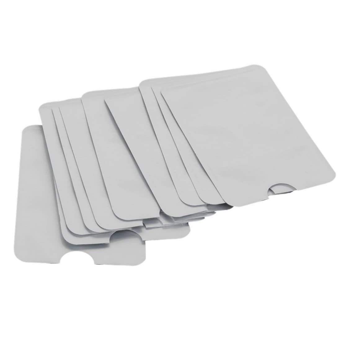 Mednkoku Simple Credit Card ID Anti Theft RFID Blocking Sleeve Shield WaterProof Protector Secure Holder(10 Pack) Blocking Sleeve Shield