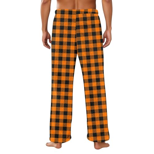 Mens Fluffy Pajama Pants Comfy Lounge Pants PJ Bottoms with Pocket3