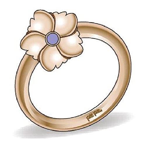 Image of Folli Follie 3R19T010RV-52 Women's Ring, Stainless Steel, Pink