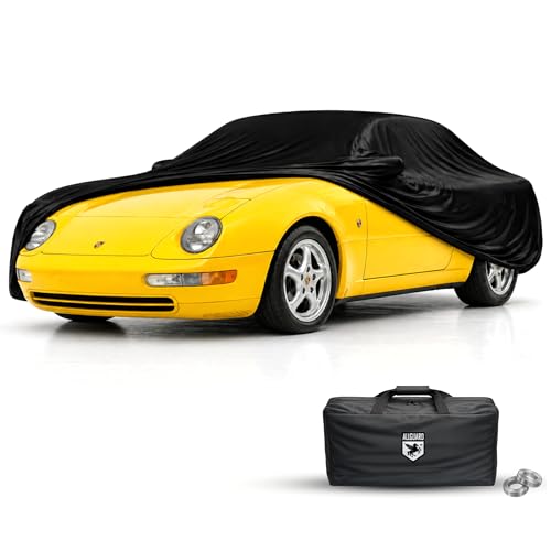 Car Covers Scratch Resistant Indoor Car Cover with Warranty Compatible with Porsche 1975-1989 911 Turbo (Type 930) - Black Satin Ultra Soft Material Car Cover Car Accessories