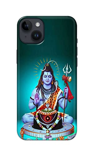 Image of Printed Hard Back Cover Case for Apple iPhone 14 Back Cover (Lord Shiva) -1803