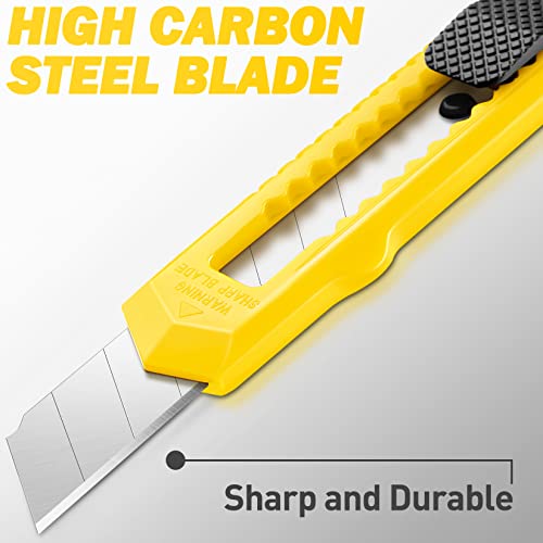 Image of DIYSELF 14 Pack Box Cutter Retractable, 18mm Box Knife, Utility Knife Retractable with Snap Off Blade, Box Opener for Home, Cutter Knives for Cardboard, Art, Craft