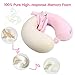 Kids Neck Pillow, Unicorn Kids Travel Neck Pillow for Traveling with Eye Mask, Toddler Travel Essentials for Road Trip Airplane Car Seat, Cute Headrest Memory Foam Pillows for Girl Gift (Pink)
