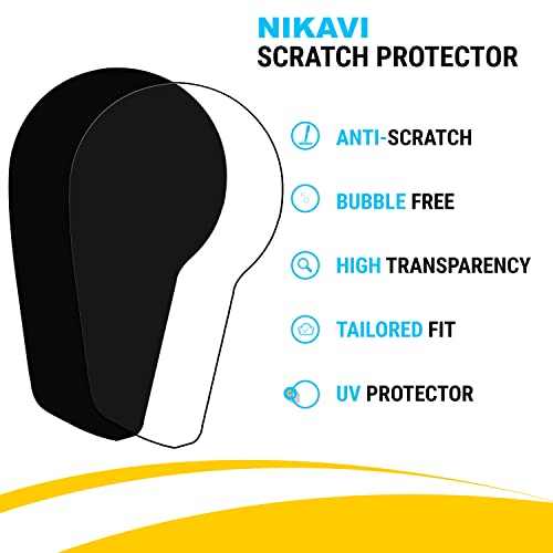 Image of NIKAVI SMSG41 Speedo Meter Screen Protector Scratch Guard Compatible for Yamaha Ray ZR 125(Without button)