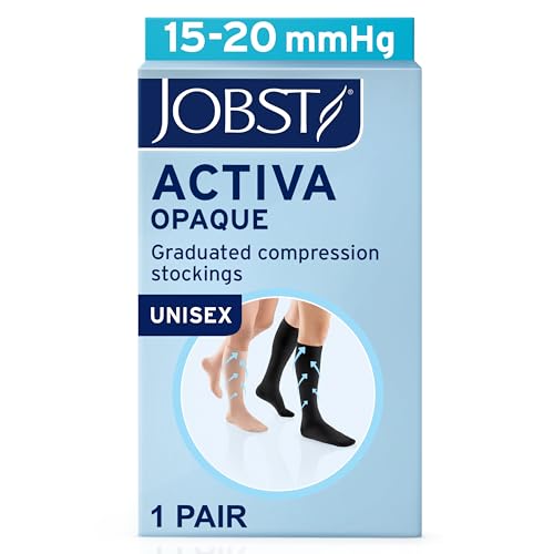 Image of JOBST ACTIVA Opaque 15-20 mmHg Compression Socks Knee High, Closed Toe, Sun Bronze, X-Large