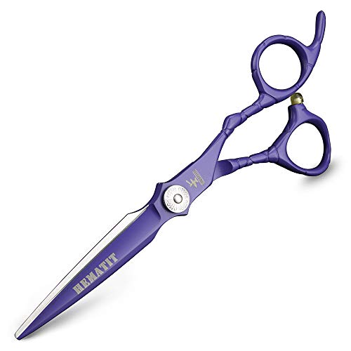 XUANFENG-Hairdressing-Scissors-Professional-Hair-Scissors-Japan-440C-Cutting-Thinning-Scissors-Set-Hair-Shears-Salon-Styling-Tools-6-Inch-Purple-Set
