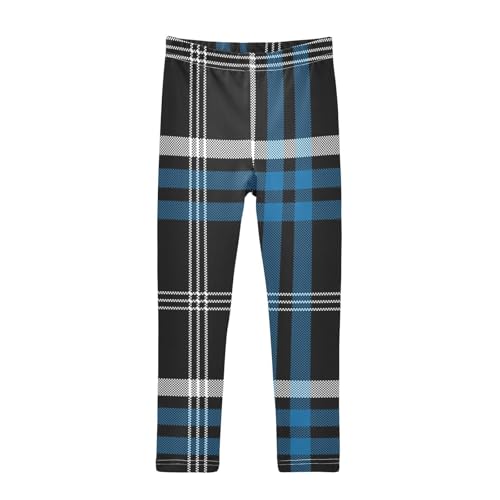 GuoChe Blue Black Plaid Scotland Christmas Toddler Girls Shorts Cotton Cartwheel Shorts Summer Clothes for Dance Party