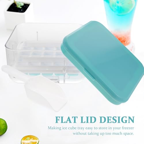 Bandeja para cubitos de hielo de silicona color azul miniatura 7