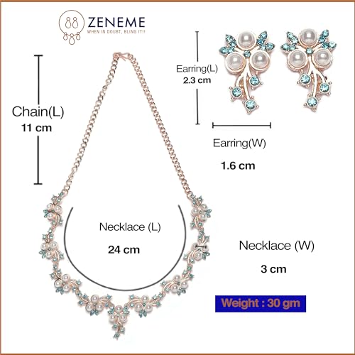 Vintage Style Silver-Plated Necklace & Earrings Set