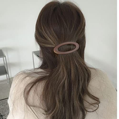 Pinzas Grandes Mate Elipse para Cabello Fino de Mujer - Clips de Peinado Vintage de Fuerte Sujeción y Accesorios Regalo miniatura 6