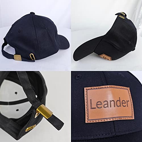 Custom Name Baby Baseball Cap - Personalized Infant Trucker Hat with Leather Patch Toddler Flat Bill Hat for Boys Ball Hat for Baby Kids Adult(Small)4