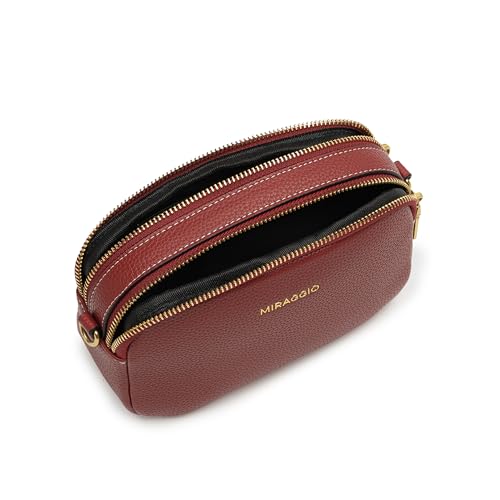 Image of Miraggio Beck Crossbody Bag With Adjustable & Detachable Wide Sling Strap | Solid Sling Bag