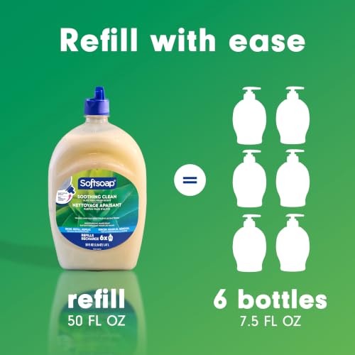 Image of Softsoap Soothing Clean Hand Soap Refill, Aloe Vera Fresh Scent, 50 fl oz