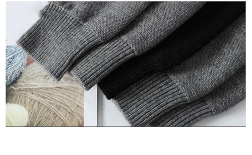 Mens Crew Neck Thickened Sweater Patchwork Fringes Loose Knit Sweaters Jumpers4