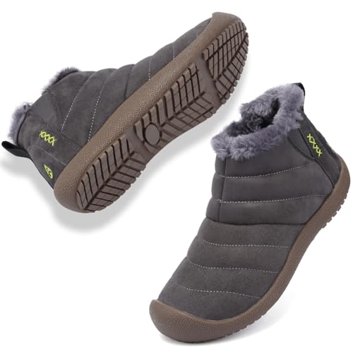 VLOOKST Herren Schneestiefel Wasserdicht Winterstiefel Winter...