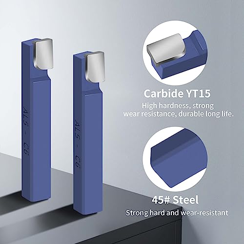 38PCS 5/16" Metal Lathe Cutting Tools,C-6 Carbide Tip Cutter Tool Bit Cutting Set,Milling Welding Bit Lathe Cutting Tool Kit for Metal Lathe Tooling