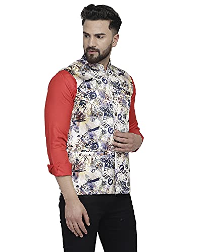 Image of BENCOOPER Men's Printed Nehru Jacket