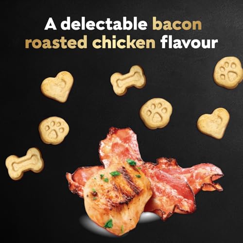CESAR BAKIES Dog Treats, For Small Breed Adult Dogs, Bacon Roasted Chicken Flavour, Crunchy Texture, Fun Shapes, 550g Resealable Pouch image 3