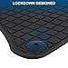 San Auto Car Floor Mats Custom Fit for Audi Q3 2025 2024 2023 2022 2021 2020 2019 Rubber Automotive Floor Liners Set Tapetes Waterproof All Weather Protection Heavy Duty Odorless