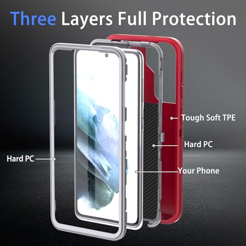 Coque Samsung S21 Plus robuste 3 en 1 compatible empreinte digitale - 5