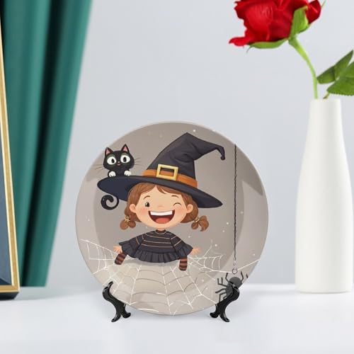 Assiette décorative en céramique pour meuble vide avec présentoir